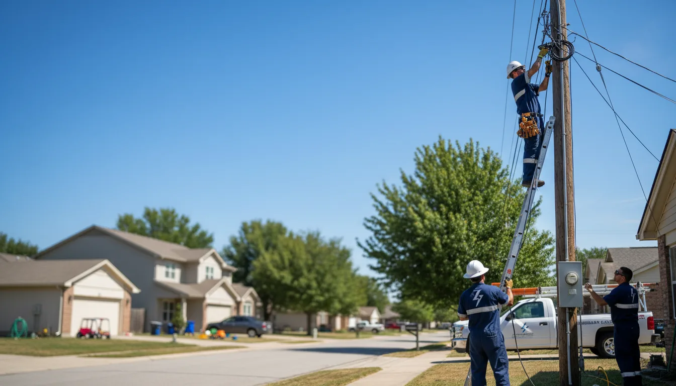 Residential electrician providing installation services in Penfield, NY